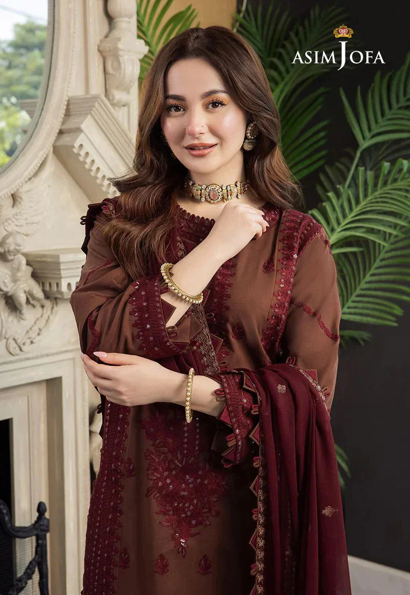 Lawn 3PC Embroidered With Chiffon Embroidered Dupatta-5016