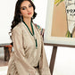 Dhanak 3PC Chickenkari Embroidered Shirt With Print Shawl-663