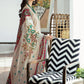 Dhanak 3PC Chickenkari Embroidered Shirt With Print Shawl-663