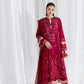 Dhanak-3PC Embroidered Shirt with Chiffon Embroidered Dupatta-3366