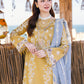 QALAMKAR Chikenkari Lawn 3PC Embroidered With Organza Embroidered Dupatta-450