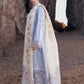 Dhanak-3PC Embroidered Shirt with Organza Embroidered Dupatta-3255