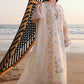 Lawn-3PC Chikankari Embroidered Shirt With Khadi Net Embroidered Dupatta-5229
