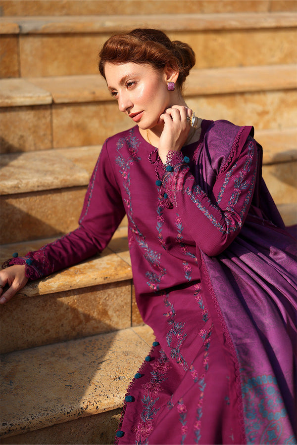 Lawn-3PC Embroidered with Digital Printed Jacquard Dupatta-5043