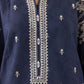 Dhanak-3PC Embroidered Shirt with Digital Printed Wool Shawl - 3511