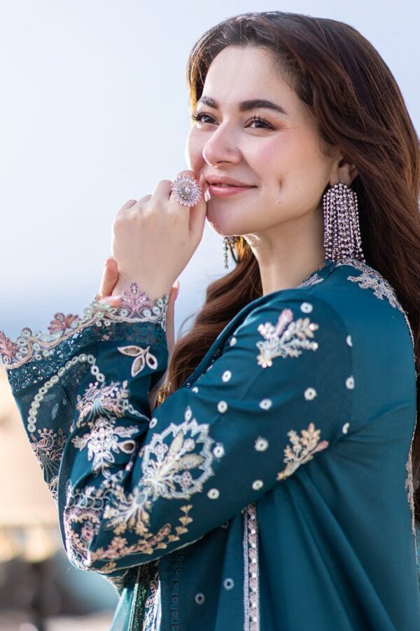 Lawn-3PC Embroidered Shirt with Organza Embroidered Dupatta-5177