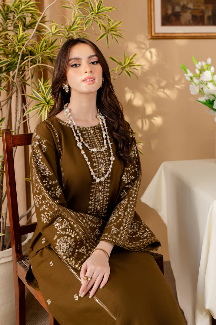 Dhanak-2PC Embroidered Suit - 185