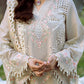 Lawn-3PC Chikankari Embroidered Shirt With Khadi Net Embroidered Dupatta-5329