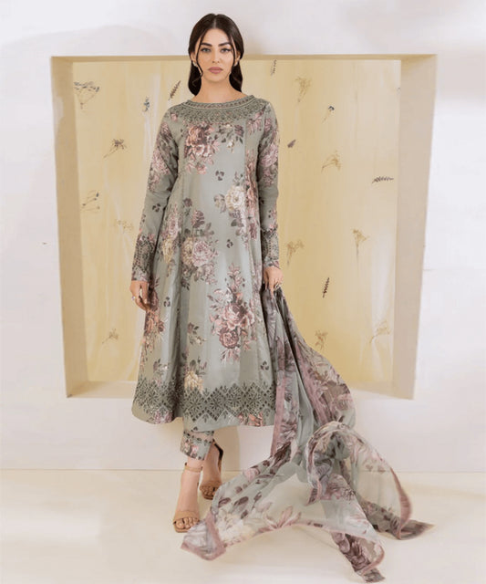 IZNIK KHADDAR 3PC WITH KHADDAR PRINTED SHIRT & TROUSER-914