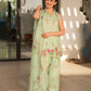 3PC-Printed Lawn Shirt With Voile Printed Dupatta-1551