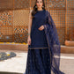 Dhanak -3PC Embroidered Shirt With Organza Embroidered Dupatta-3354