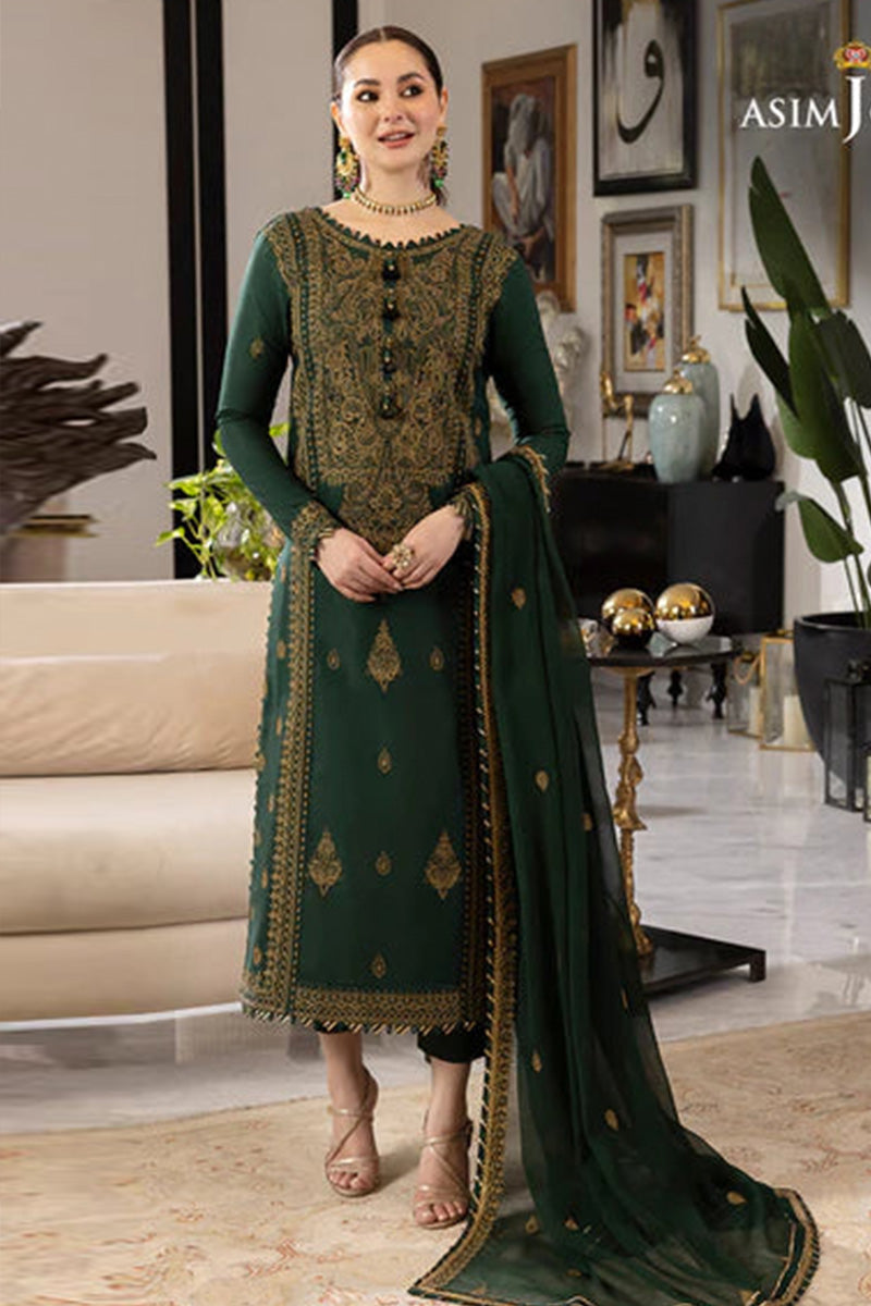 Lawn 3PC Embroidered With Chiffon Embroidered Dupatta-5022