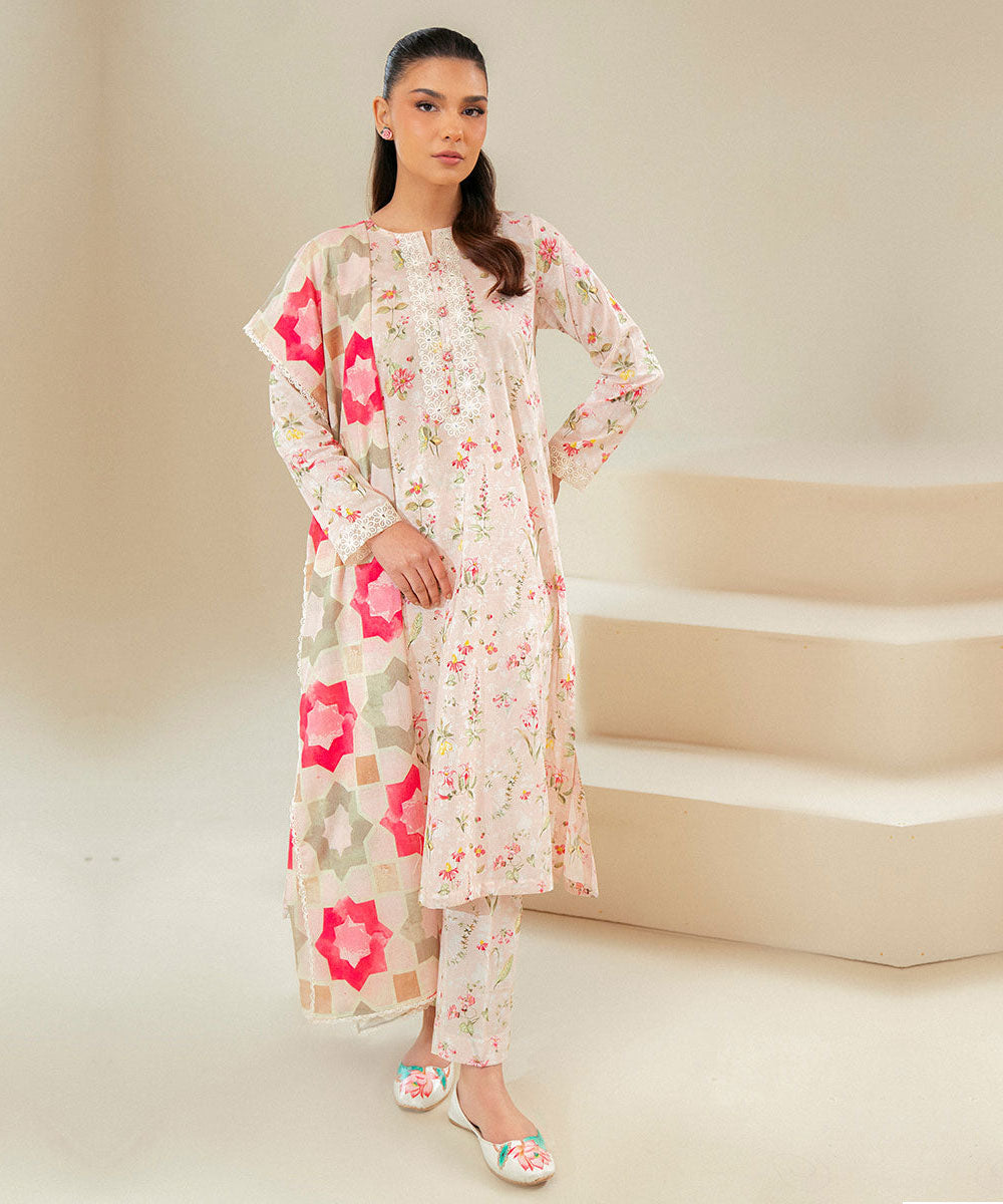 CROSS STITCH KHADDAR 3PC WITH KHADDAR PRINTED SHIRT & TROUSER-904