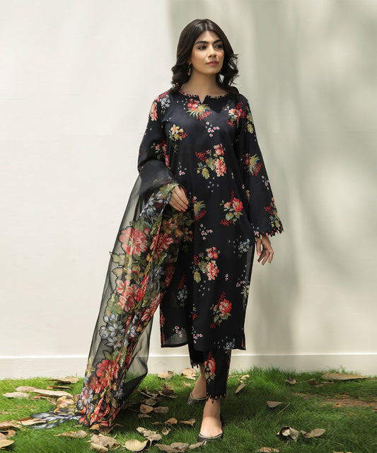 BAROQUE KHADDAR 3PC WITH KHADDAR PRINTED SHIRT & TROUSER-903