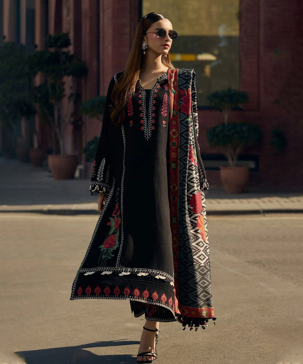 Lawn-3PC Embroidered Shirt With Digital Printed Jauqard Dupatta-5087