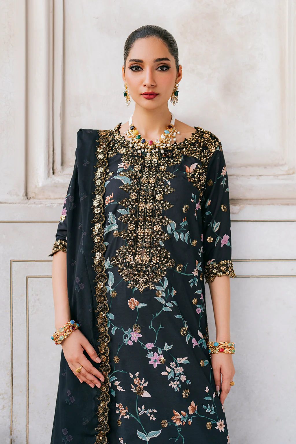 KHADDAR-3PC WITH KHADDAR PRINTED SHIRT & TROUSER-928