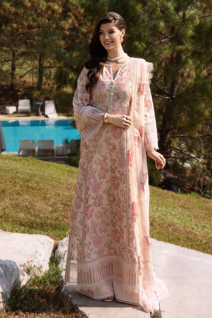 Bareeze Lawn 3PC Embroidered With Chiffon Embroidered Dupatta-447
