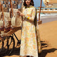 3PC-Printed Lawn Shirt With Voile Printed Dupatta-1545