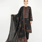Dhanak-3PC Embroidered Shirt with Dhanak Embroidered Dupatta -3383