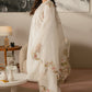 Dhanak-3PC Embroidered Shirt with Organza Embroidered Dupatta - 3515