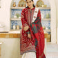 3PC Lawn Embroidered Shirt With Printed Jauqard Dupatta-5154