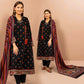 KAYSERIA 3PC Dhanak Embroidered Shirt With Dhanak Print Shawl-641