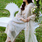 Lawn-3PC Chikankari Embroidered Shirt With Khadi Net Embroidered Dupatta-5329