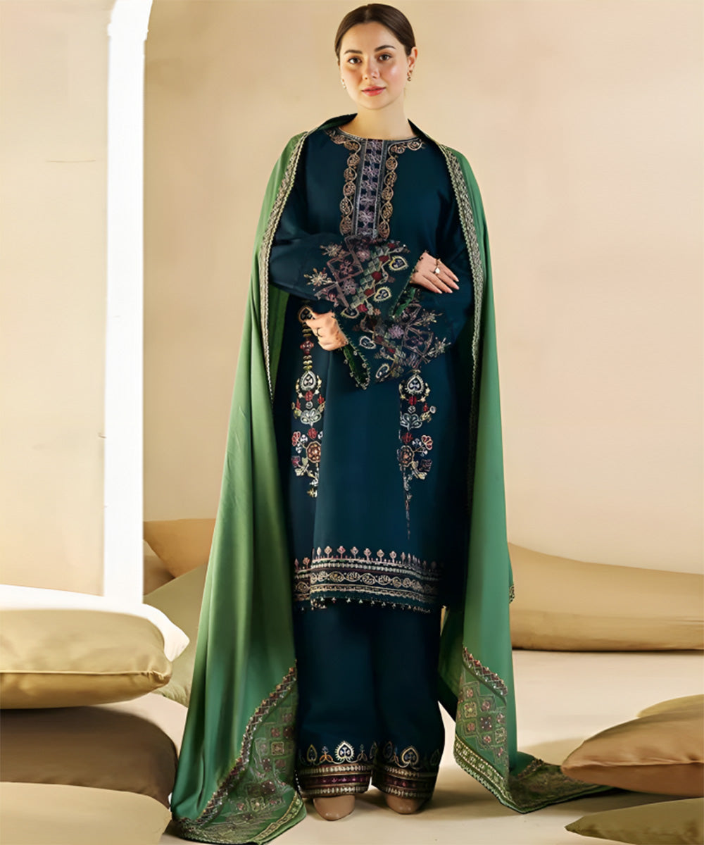 Dhanak 3PC Embroidered-1293