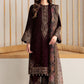 Velvet-3pc Embroidered with Organza Embroidered Dupatta-956