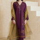 Dhanak -3PC Embroidered Shirt With Organza Embroidered Dupatta-3343