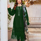 Dhanak-3pc Embroidered Shirt With Digital Printed Wool Shawl-3159