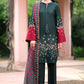 JAZMIN 3PC Dhanak Embroidered Shirt With Printed Dupatta-679