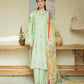 Dhanak-3PC Embroidered Shirt with Digital Printed Wool Shawl - 3238