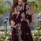 Velvet-3pc Embroidered with Velvet Embroidered Dupatta-955