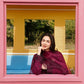Lawn-3PC Embroidered Shirt With Khadi Net Embroidered Dupatta-5273