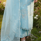 Lawn-3PC Sequence Embroidered Shirt With Khadi Net Embroidered Dupatta-5247