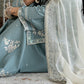 Lawn-3PC Embroidered Shirt With Khadi Net Embroidered Dupatta-5313