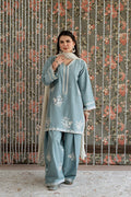 Lawn-3PC Embroidered Shirt With Khadi Net Embroidered Dupatta-5313