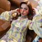 Lawn-3PC Chikankari Embroidered With Digital Printed Jacquard Dupatta-5239