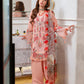 Lawn-3PC Chikankari Embroidered Shirt With Digital Printed Jacquard Dupatta-5271