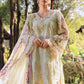 Lawn-3PC Chikankari Embroidered Shirt With Digital Printed Chiffon Dupatta-4022