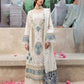 Lawn-3PC Embroidered Shirt with Organza Embroidered Dupatta-1177