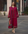 Lawn-3PC Embroidered Shirt with Digital Printed Jacquard Dupatta-5069