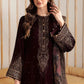 Velvet-3pc Embroidered with Organza Embroidered Dupatta-956