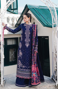 Hussain Rehar Lawn 3PC Embroidered with Digital Printed Dupatta-1100