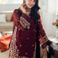 Dhanak-3PC Embroidered Shirt with Dhanak Embroidered Dupatta - 3524