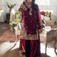 Dhanak-3PC Embroidered Shirt with Dhanak Embroidered Dupatta - 3524