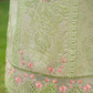 Dhanak-3PC Embroidered Shirt with Organza Embroidered Dupatta- 3386