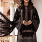 Linen-3PC Embroidered Shirt with Chiffon Embroidered Dupatta-3419