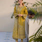 Dhanak-3PC Embroidered Shirt with Digital Printed Wool Shawl - 3289